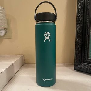 24oz wide mouth green hydro flask